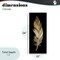 Stupell Industries Glam Lined Feather Canvas, design by Kim Allen